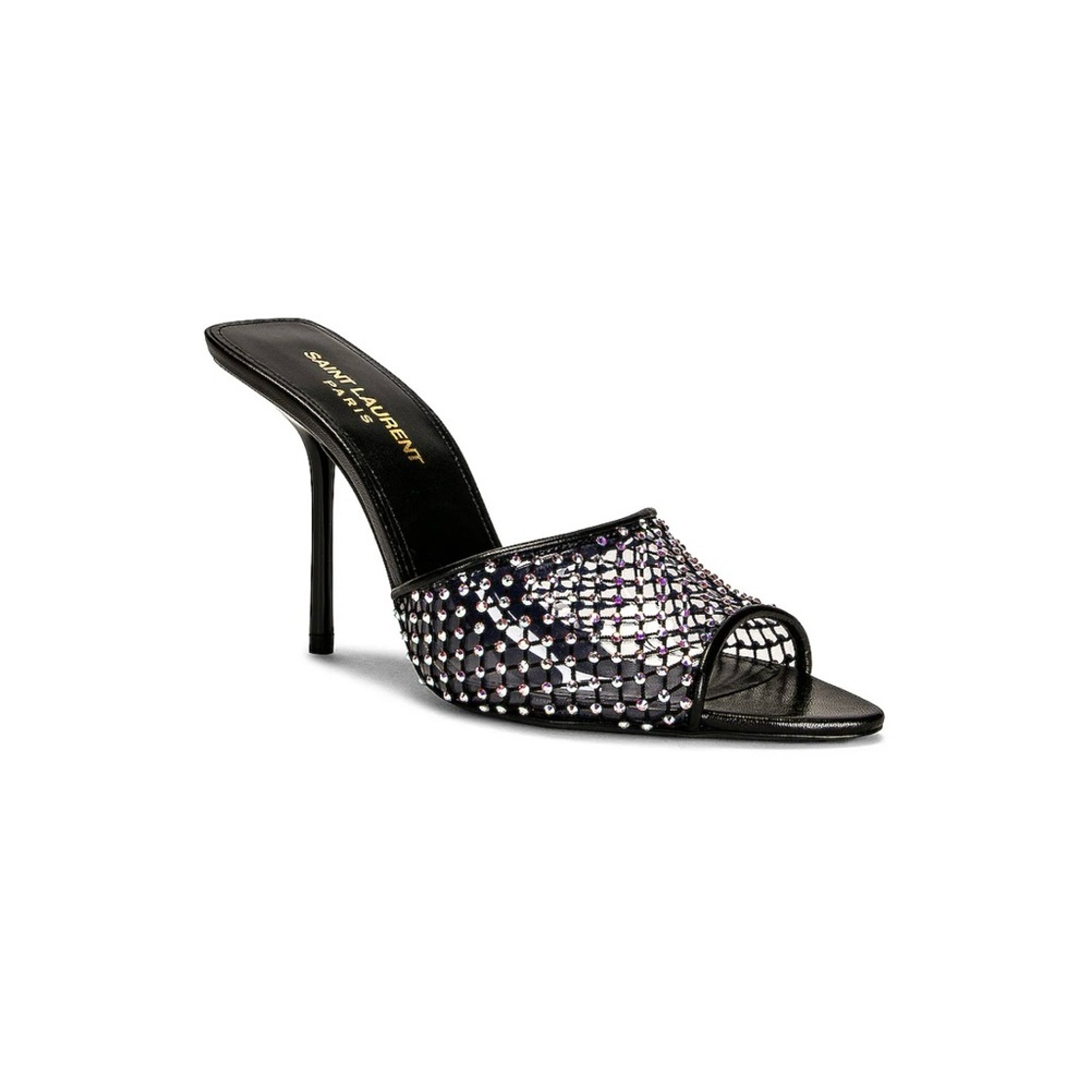 Saint Laurent Black Embellished Heels